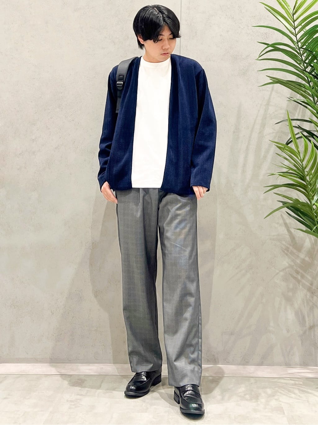 SHI-MAさんの「THE SHOP TK｜【セットでお買い得！】モールニットカーディガン＋長袖Tシャツ　洗濯機OK/吸水速乾・毛玉になりにくい」を使ったコーディネート