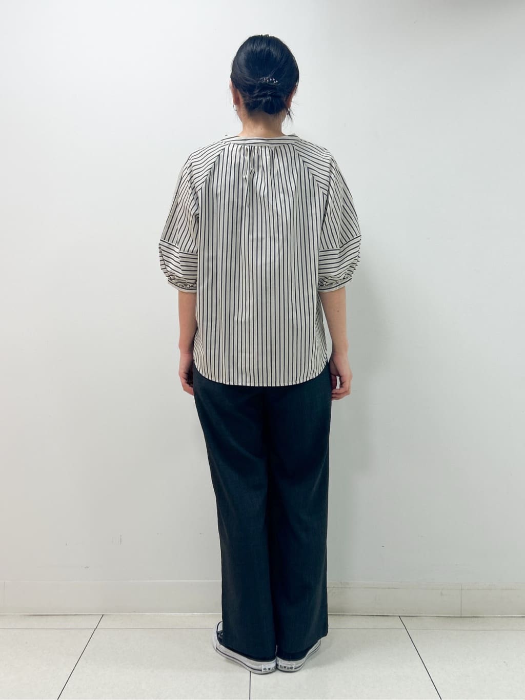 Kaiさんの「Dessin｜【ウエストゴム・洗える】アウトポケットワイドパンツ（XS～L）」を使ったコーディネート