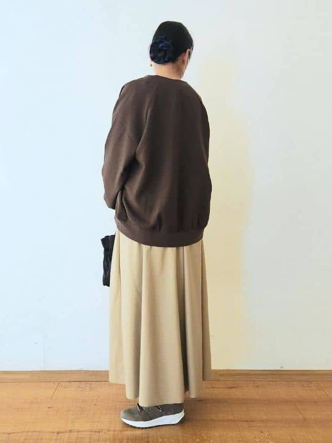 くまさんの「SHOO･LA･RUE｜【洗濯機可/S-LL】さっと羽織れる 軽量リブブルゾン」を使ったコーディネート