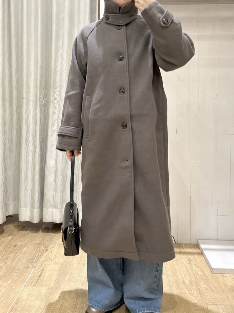 ga_riさんの「THE SHOP TK｜ジャージメルトンスタンドカラーコート」を使ったコーディネート