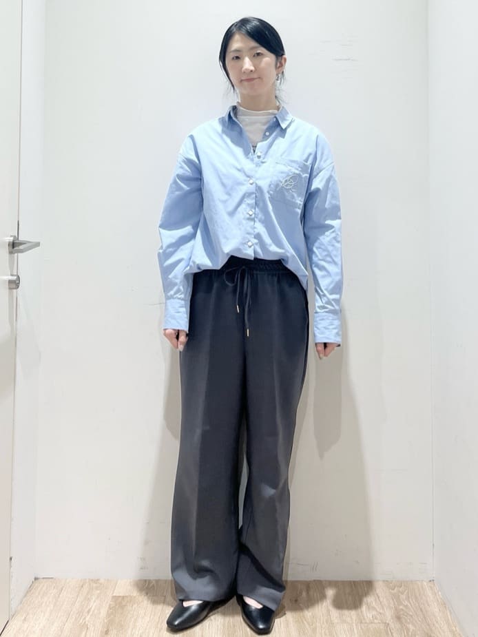 momokoさんの「OPAQUE.CLIP｜カシミヤブレンドウールミドルピーコート」を使ったコーディネート