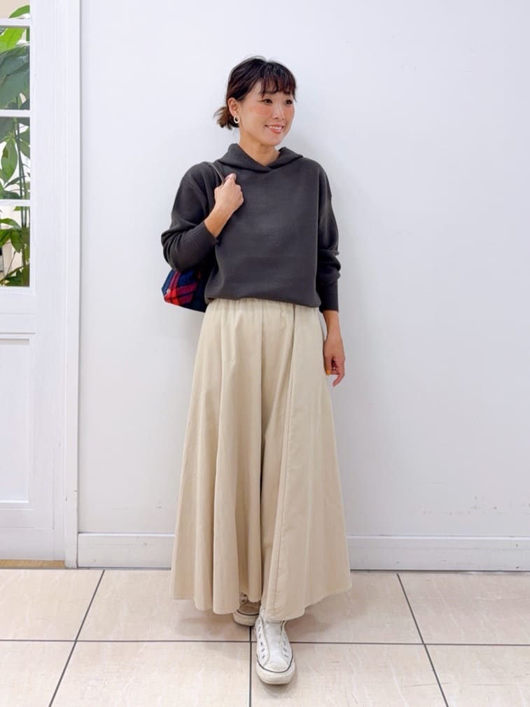 Osawaさんの「Dessin｜【洗える／体型カバー】ちょうどいいニットパーカ」を使ったコーディネート