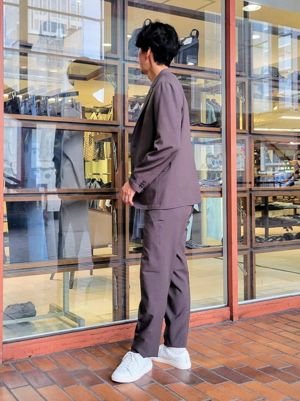piroyaさんの「TAKEO KIKUCHI｜【COOL CITY WEAR】アーバンクール ジャケット /接触冷感・吸水速乾」を使ったコーディネート