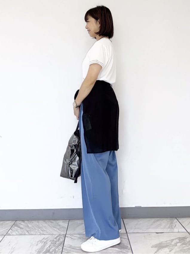nekoさんの「Reflect｜【インナーにおすすめ◎】シアーネックデザインプルオーバー」を使ったコーディネート