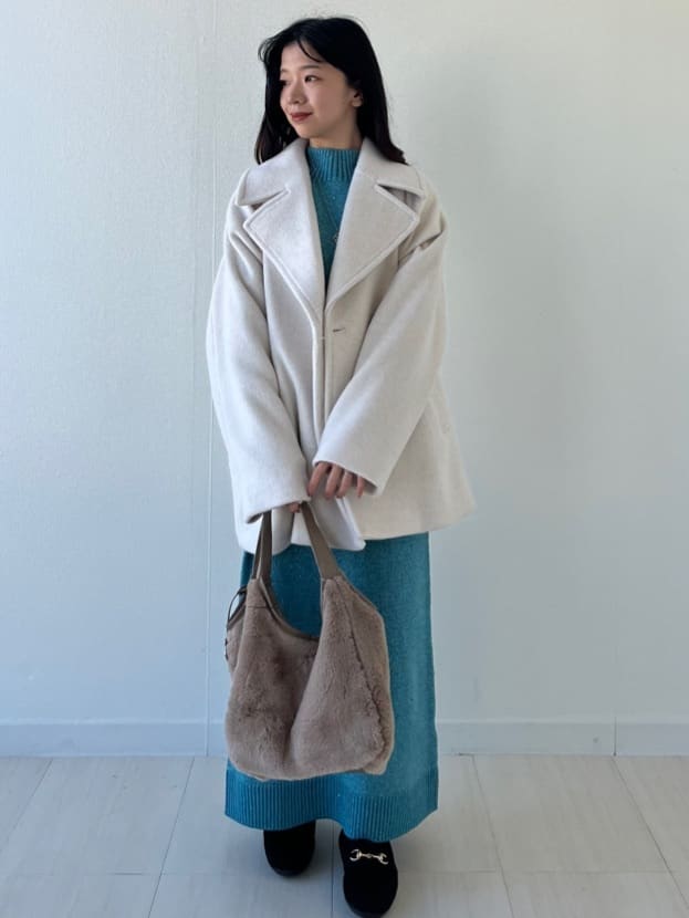 Mori Moriさんの「index｜ラメスパンコールナロースカート／セットアップ対応可【洗濯機OK】」を使ったコーディネート