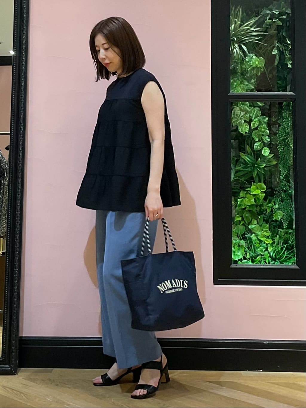 maruさんの「DRESSTERIOR｜◆【接触冷感/イージーケア】ティアードコンビカットソー」を使ったコーディネート