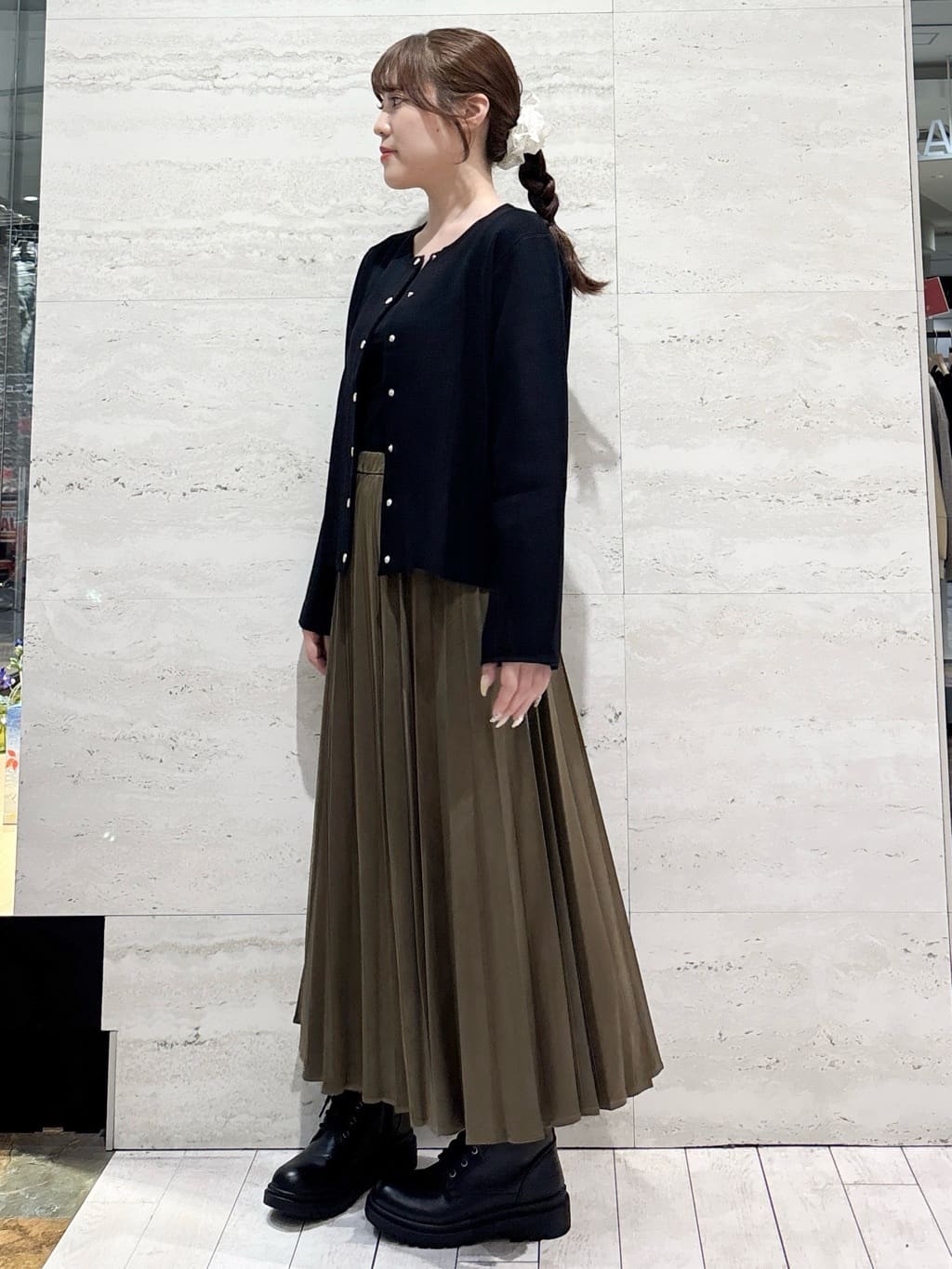 かほさんの「OPAQUE.CLIP｜ワイドストラップリブキャミソール【ストレッチ／洗濯機洗い可】」を使ったコーディネート
