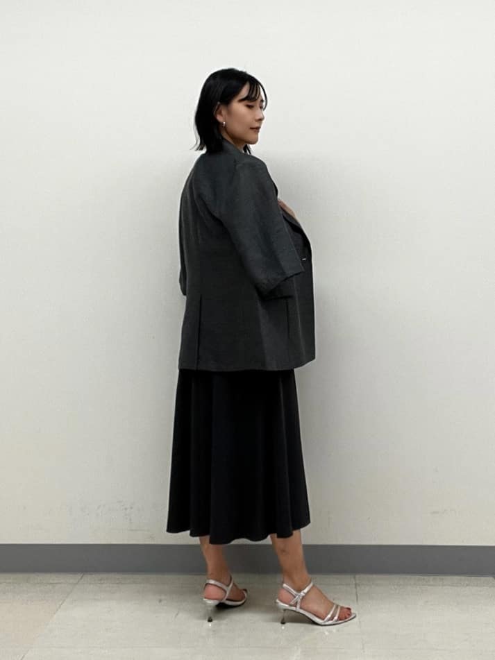 hinanoさんの「INDIVI｜【美シルエット】ノースリーブワンピース」を使ったコーディネート