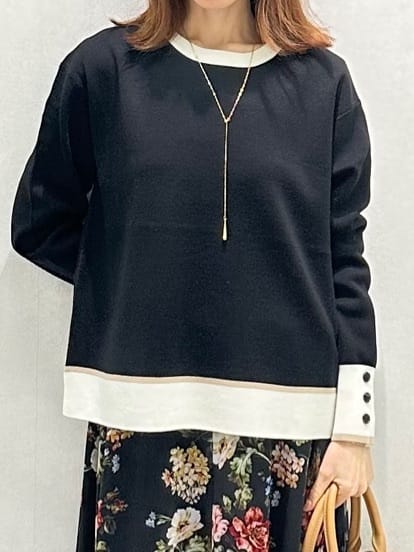 Miwaさんの「UNTITLED｜【アンサンブル可/洗える】ウールミラノリブニット」を使ったコーディネート