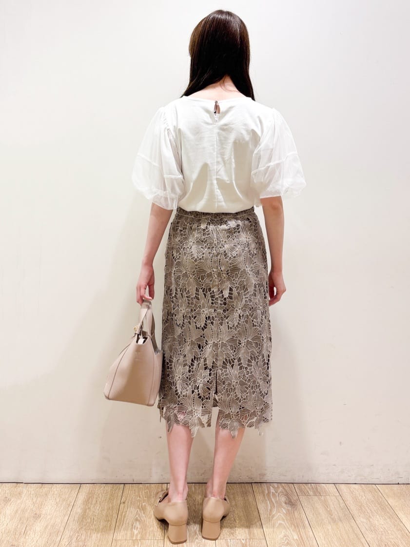 ayaさんの「index｜チュールドッキングバルーントップス【洗濯機洗い可／接触冷感】」を使ったコーディネート