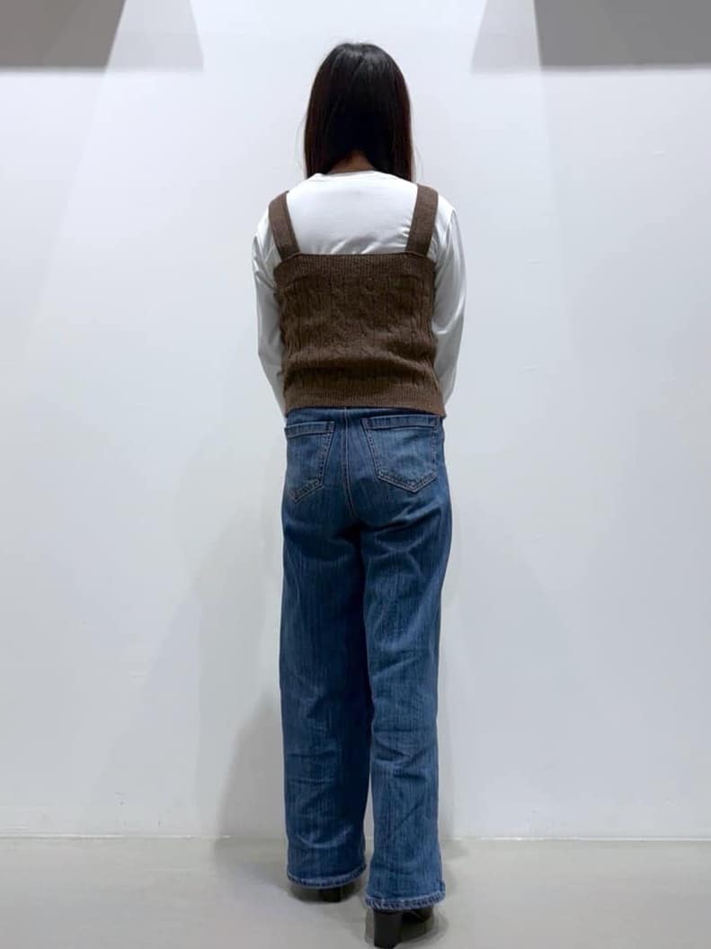 ＷＡさんの「grove｜【SETITEM】ケーブルニットビスチェ」を使ったコーディネート