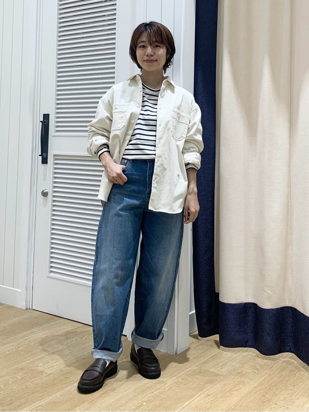 IMARIさんの「Dessin｜【ユニセックス/セットアップ可】コーデュロイシャツ」を使ったコーディネート