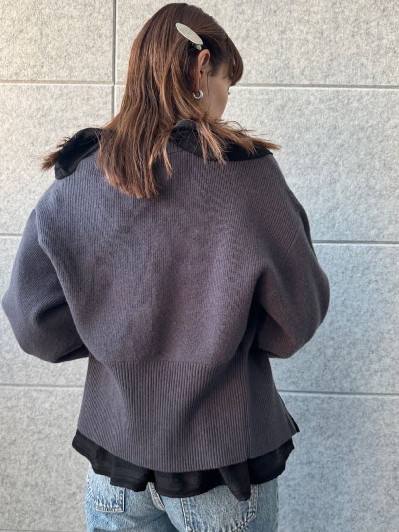 designer yukaさんの「CODE A｜dream ruffle lace blouse」を使ったコーディネート