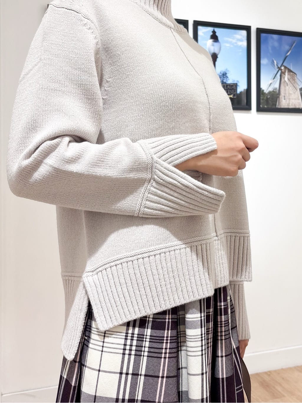 Ririkaさんの「Dessin｜【洗える】センタータックラインハイネックニット」を使ったコーディネート