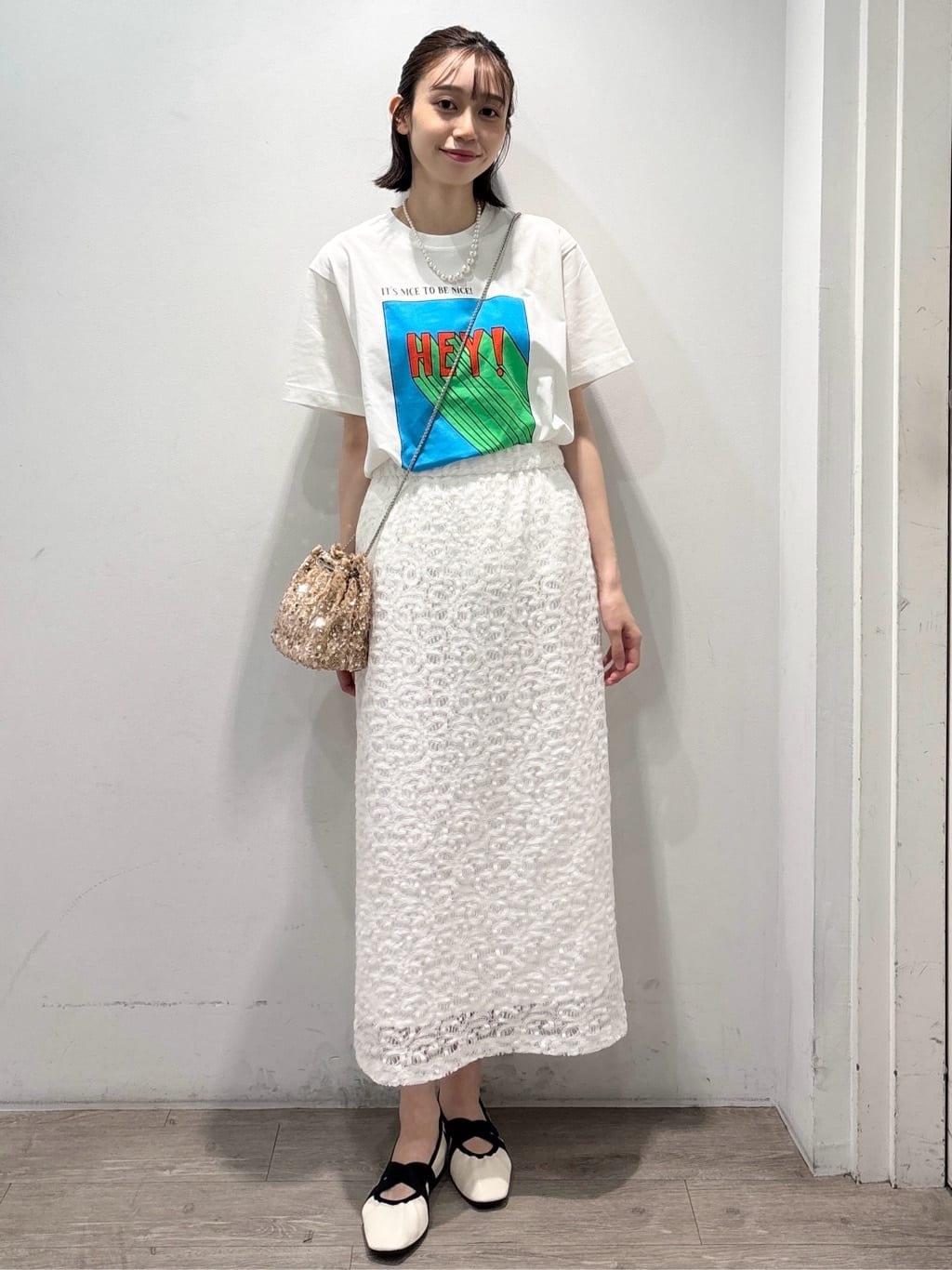 ぶまりんさんの「OPAQUE.CLIP｜【Pontre Studio／ポンレストゥディオ】別注グラフィックTシャツ」を使ったコーディネート