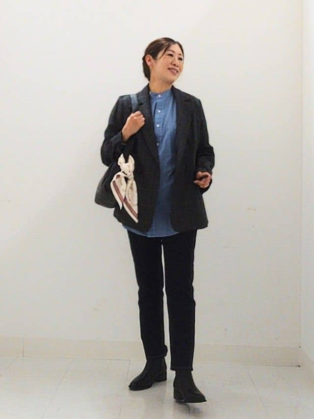 KJさんの「Dessin｜【洗える】ダブルブレストジャケット」を使ったコーディネート