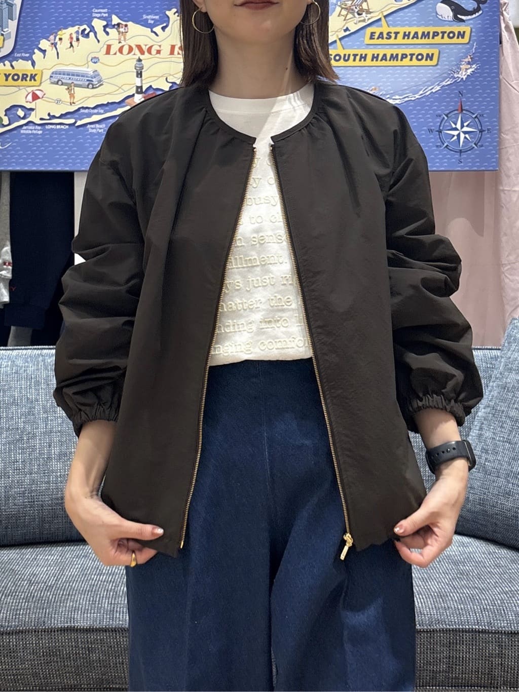 risaさんの「Dessin｜【洗える】マリンデニムパンツ」を使ったコーディネート