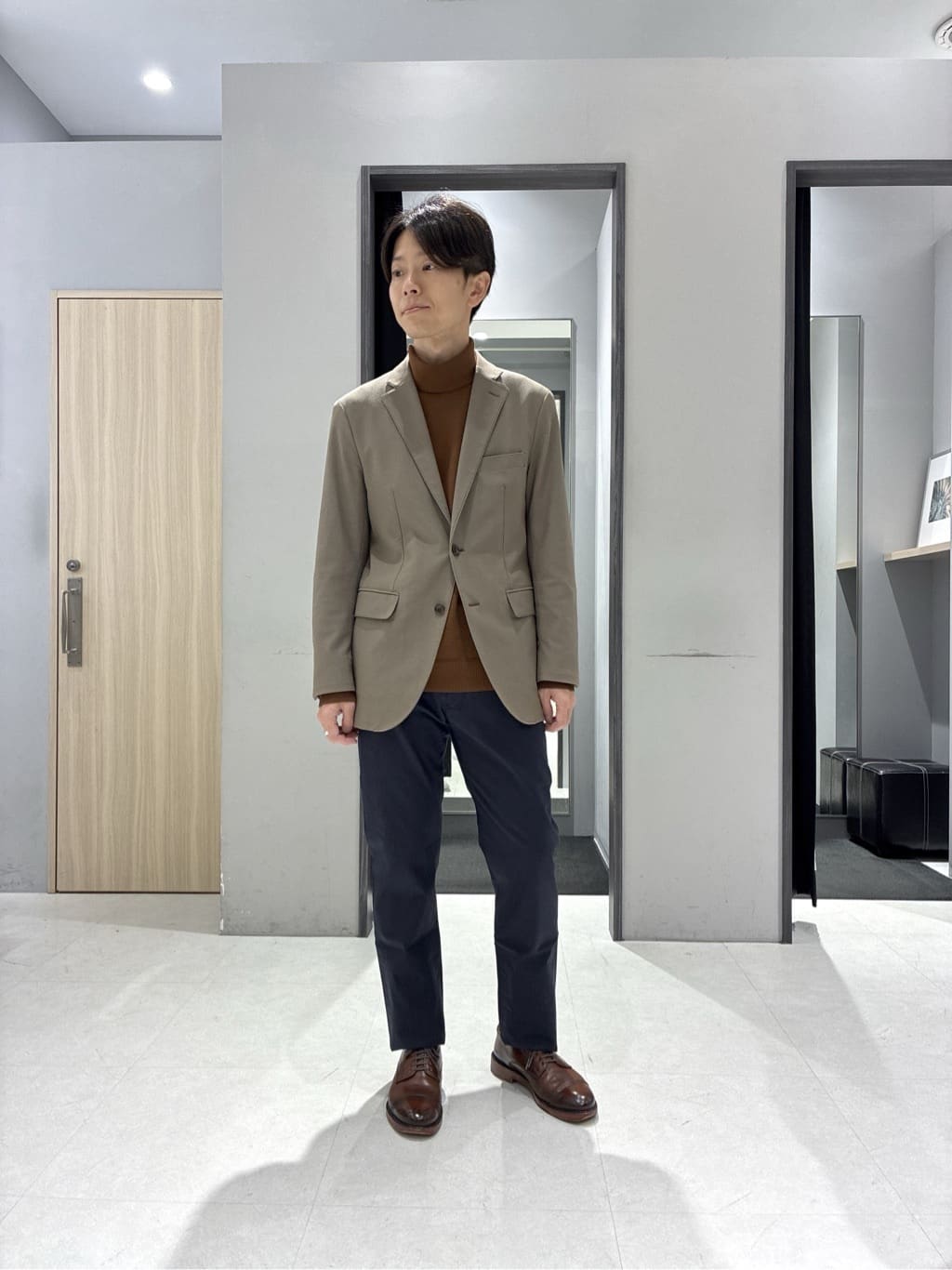 わいずみさんの「TAKEO KIKUCHI｜【None Of Stress】ストレッチ ダウンブルゾン」を使ったコーディネート