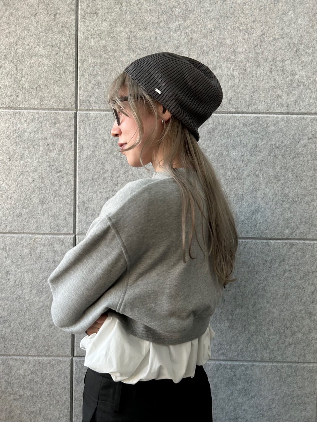 honoka Aさんの「CODE A｜short zip sweat」を使ったコーディネート