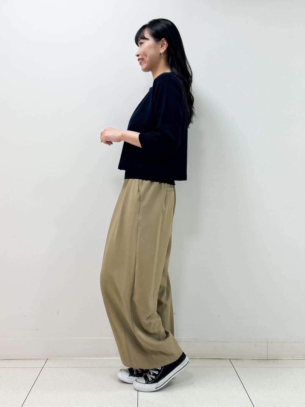Kaiさんの「Dessin｜【2点セット・洗える】2WAYカーディガン＆キャミソールアンサンブル」を使ったコーディネート