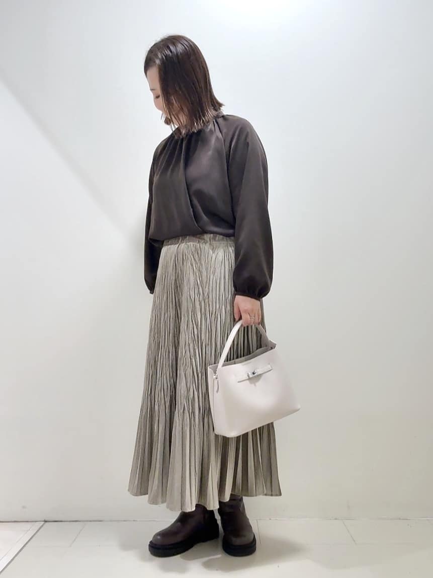 YUIさんの「UNTITLED｜【軽アウター/ミドル丈】ウールニットコーディガン」を使ったコーディネート