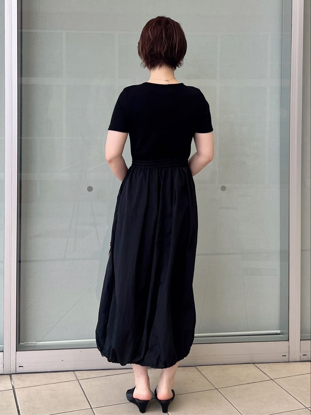 yo-koさんの「OPAQUE.CLIP｜2WAYスピンドル使いドッキングワンピース【洗濯機洗い可】」を使ったコーディネート