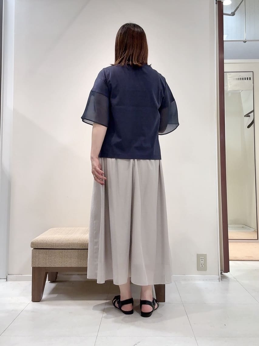 YUIさんの「UNTITLED｜【洗える/五分袖】シアースリーブ プルオーバー」を使ったコーディネート