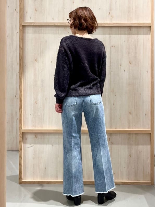 nakoさんの「THE SHOP TK｜【華やかで柔らか】ふわふわフェザーニット/洗える・前後2WAY」を使ったコーディネート