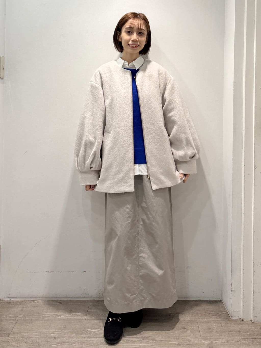 ぶまりんさんの「OPAQUE.CLIP｜ボートネックニット／エクストラファインメリノウール【THEシリーズ／洗濯機OK】」を使ったコーディネート