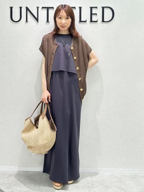 Miwaさんの「UNTITLED｜【接触冷感】ドレープリボンHAT」を使ったコーディネート