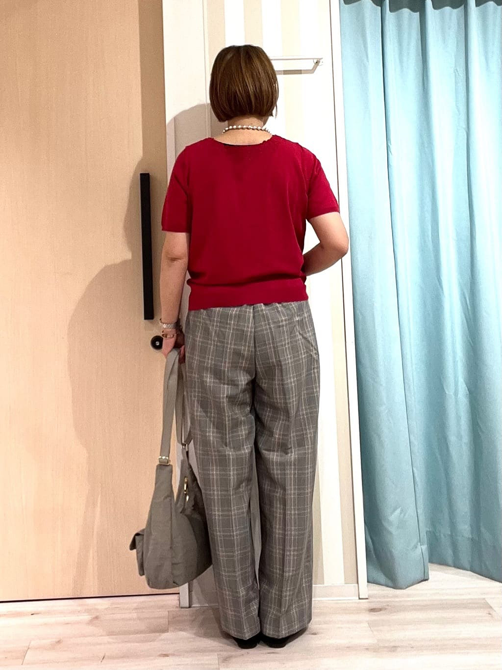 ぷくりんさんの「SHOO･LA･RUE｜【洗える/S-LL/前後2WAY】きれい見え 刺繍ニットカーディガン」を使ったコーディネート