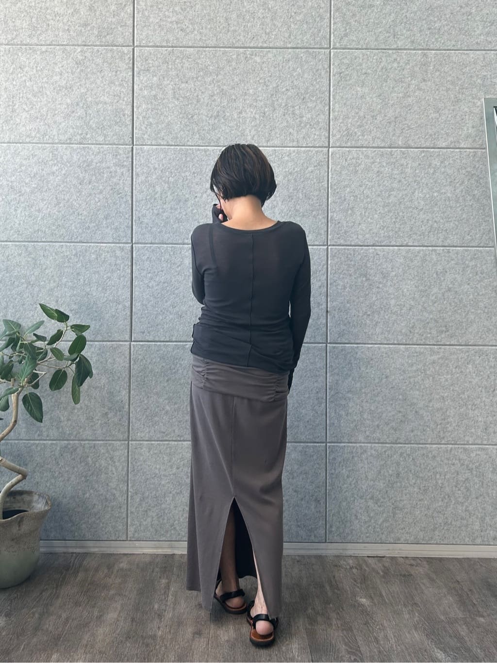 yukoさんの「CODE A｜drawstring skirt dress」を使ったコーディネート