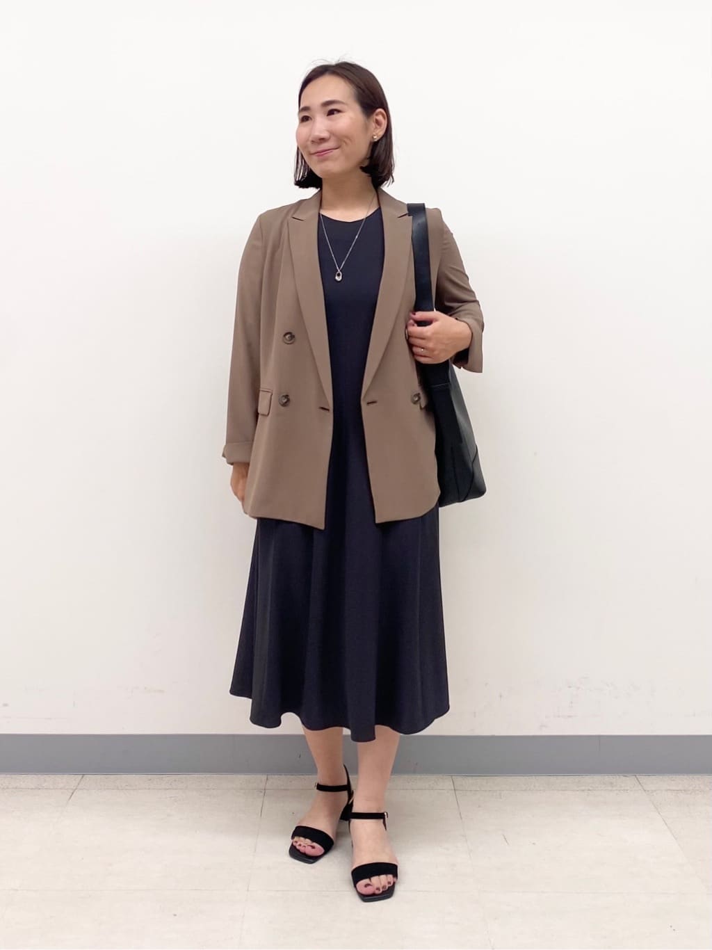 YUKARIさんの「INDIVI｜【軽く羽織れる！】ダブルジャケット」を使ったコーディネート