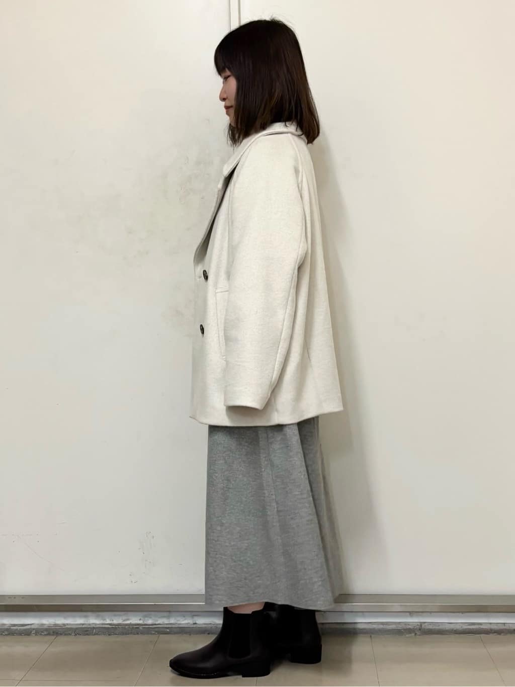 やまさんの「OPAQUE.CLIP｜ラメガーターボートネックニット【洗濯機OK】」を使ったコーディネート
