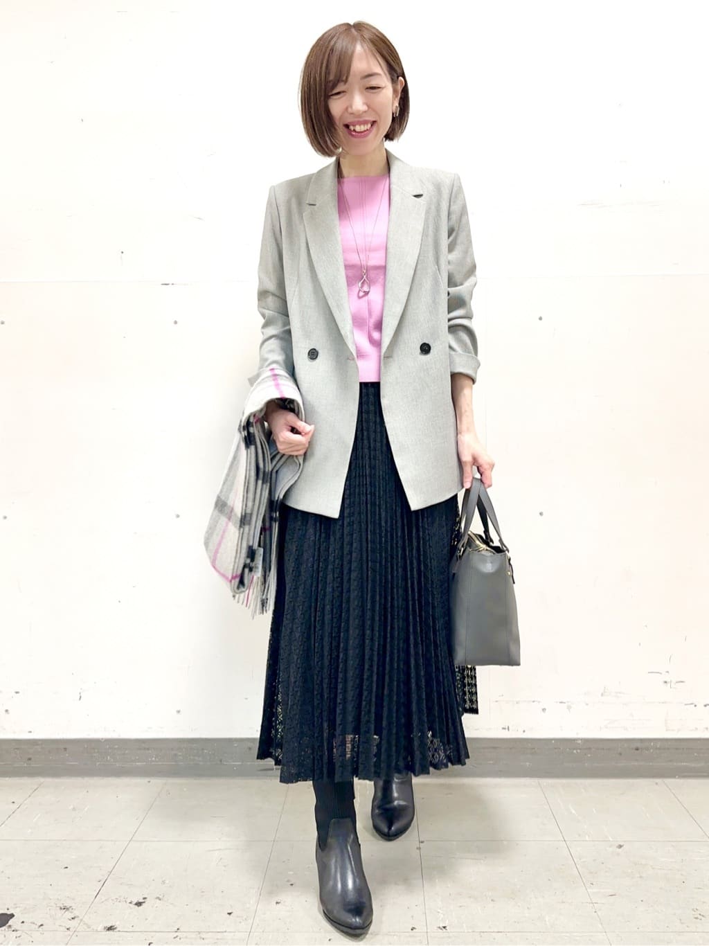 イト子さんの「Reflect｜【選べる6色／長く着られる◎】ボートネックニット」を使ったコーディネート