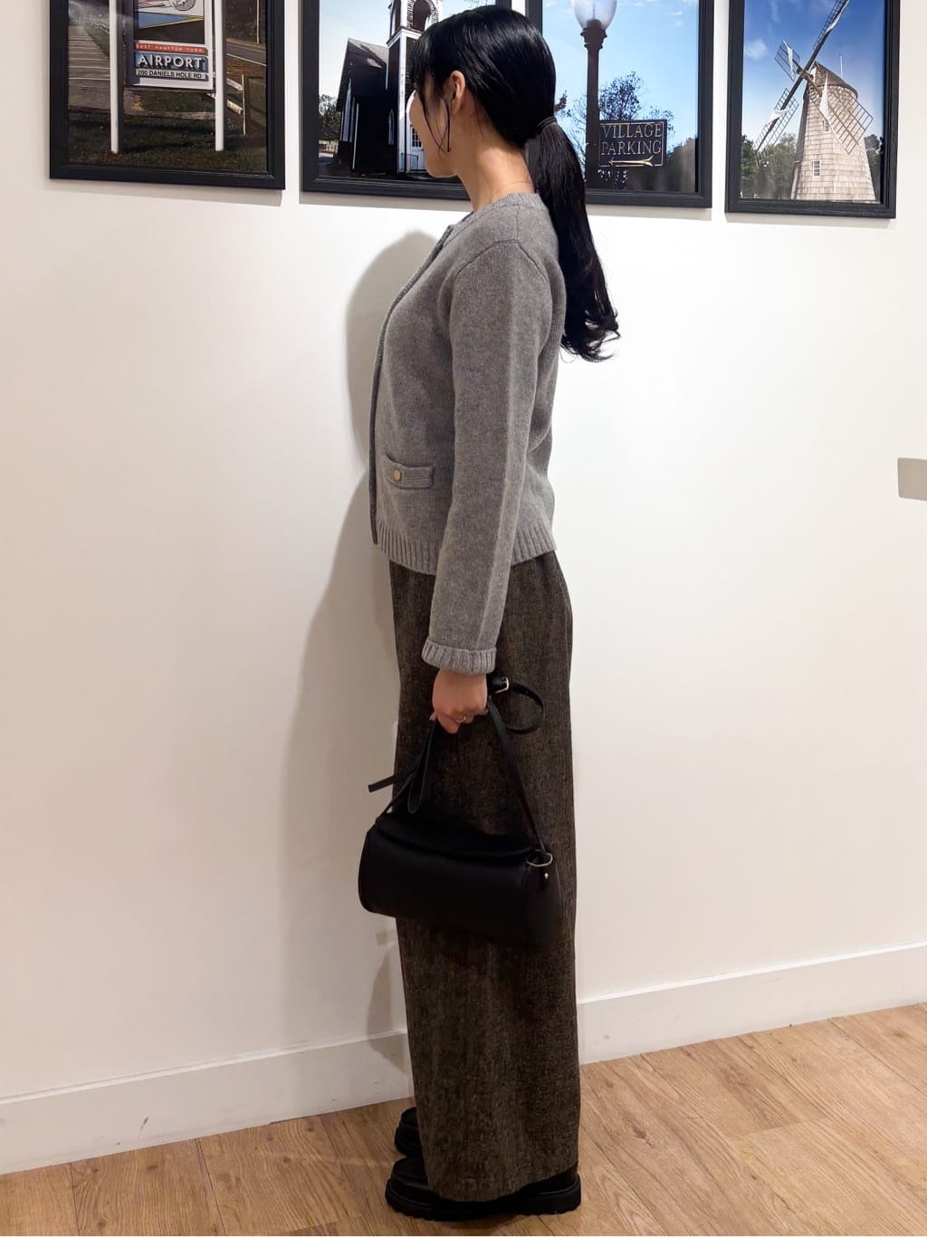 Ririkaさんの「Dessin｜ウールカシミヤカーディガン」を使ったコーディネート