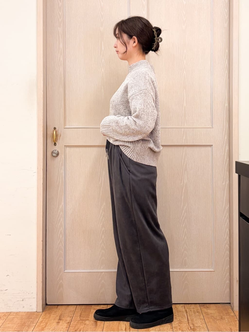 Nakaさんの「SHOO･LA･RUE｜【撥水/洗える】ショートフーディーダウン」を使ったコーディネート