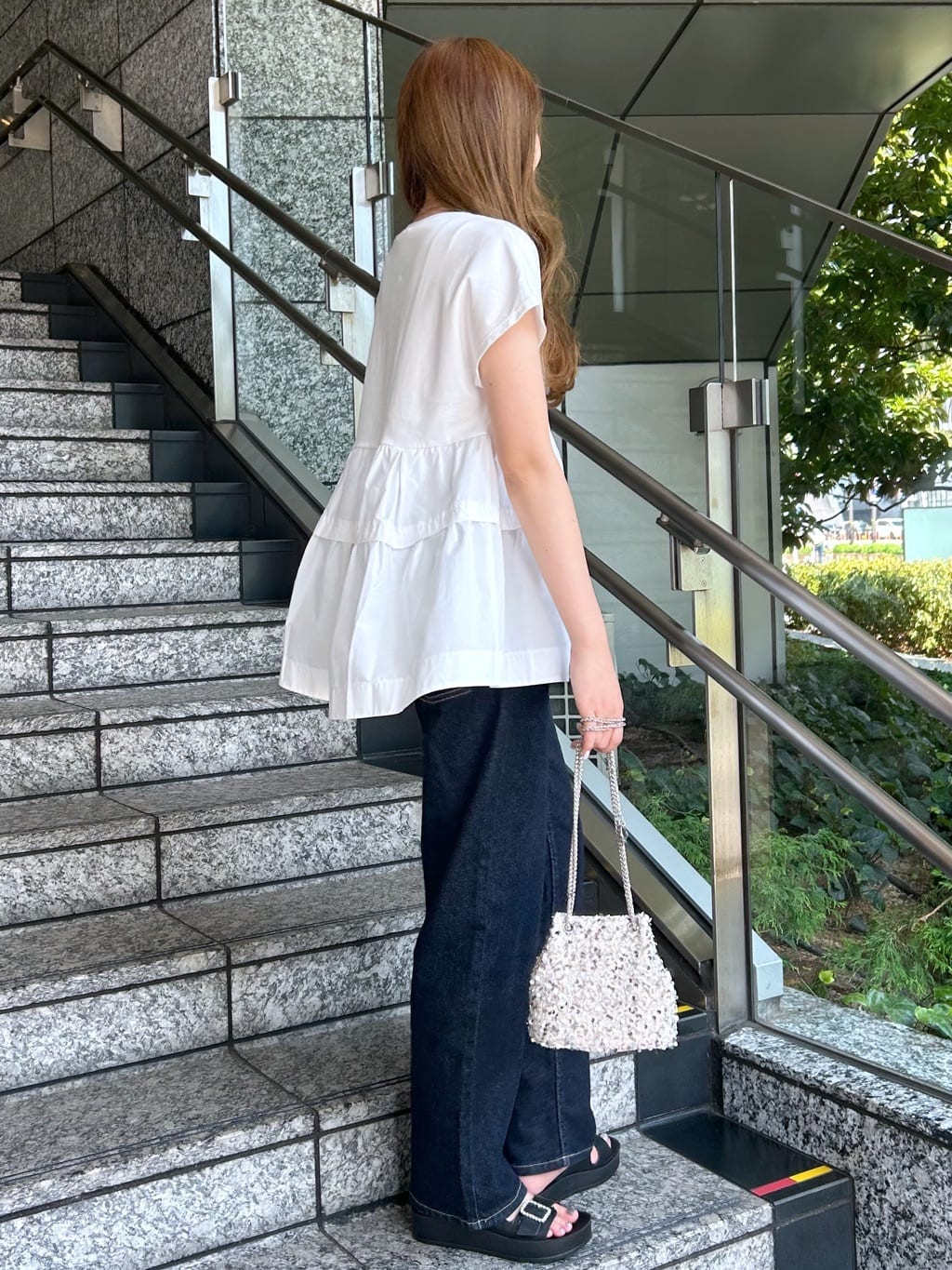 Risaさんの「OPAQUE.CLIP｜ストレッチストレートデニム【洗濯機洗い可】」を使ったコーディネート