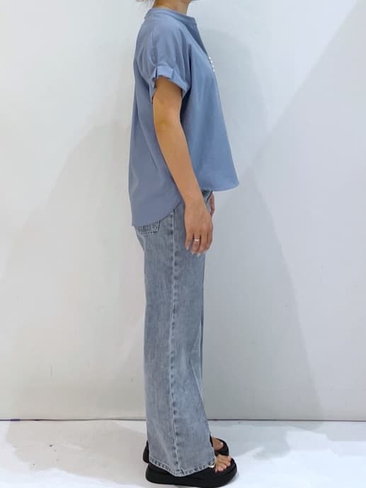 manaさんの「OPAQUE.CLIP｜《7色展開／XS-LLサイズ》タックスリーブスキッパーブラウス【洗濯機洗い可／吸水速乾／抗ピル／防シ」を使ったコーディネート