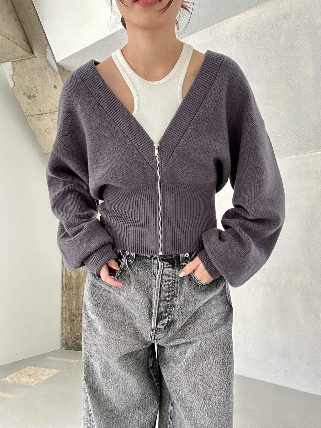 harunaさんの「CODE A｜【Cup-in】design cut tank」を使ったコーディネート
