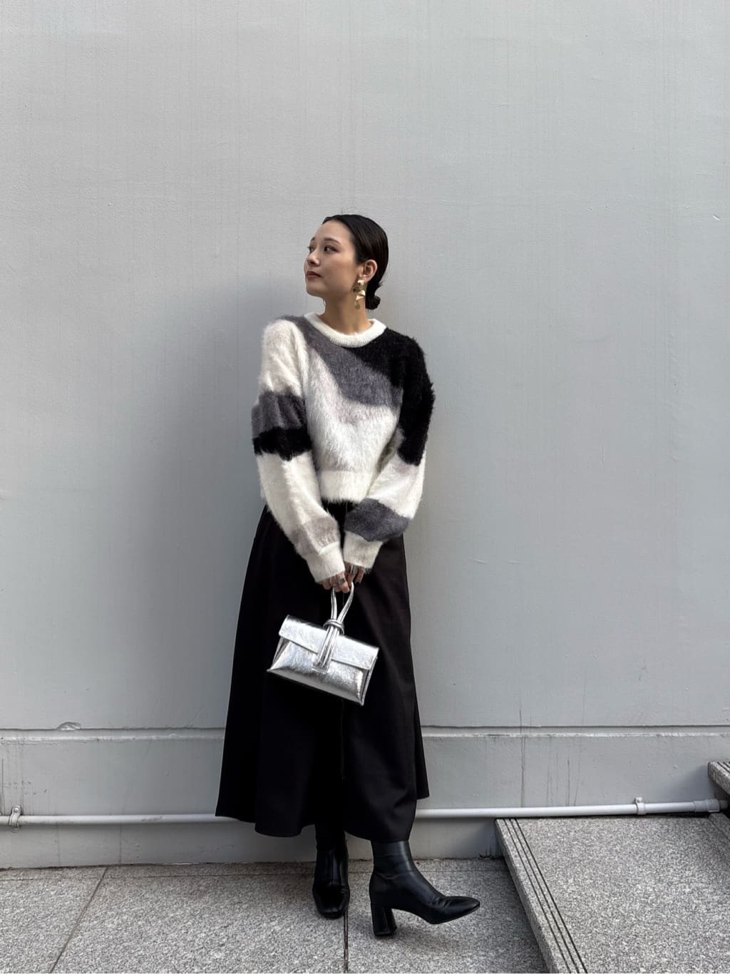 ayanoさんの「INDIVI｜センタージップフレアスカート」を使ったコーディネート
