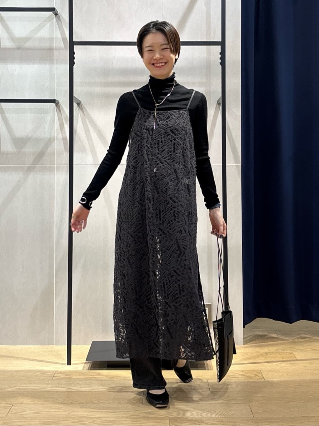 kanaeさんの「INDIVI｜【レイヤード◎】レースキャミドレス」を使ったコーディネート