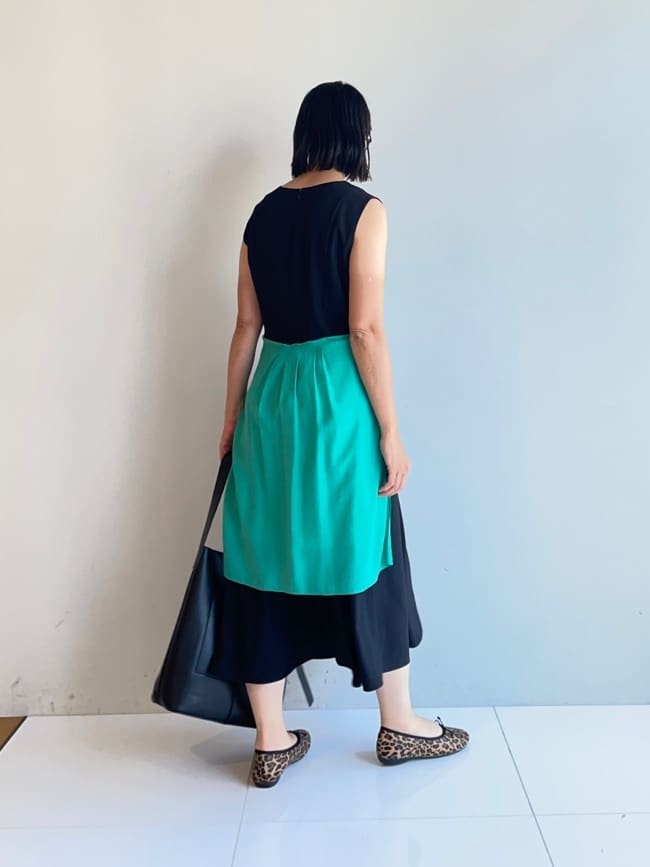 murayamaさんの「INDIVI｜【美シルエット】ノースリーブワンピース」を使ったコーディネート