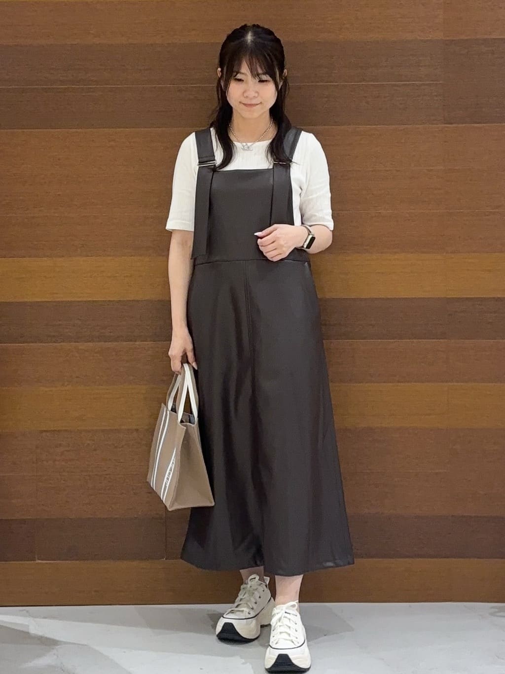 まみさんの「OPAQUE.CLIP｜汗染み防止 ボートネックリブカットソー【洗濯機洗い可／抗ピル】」を使ったコーディネート