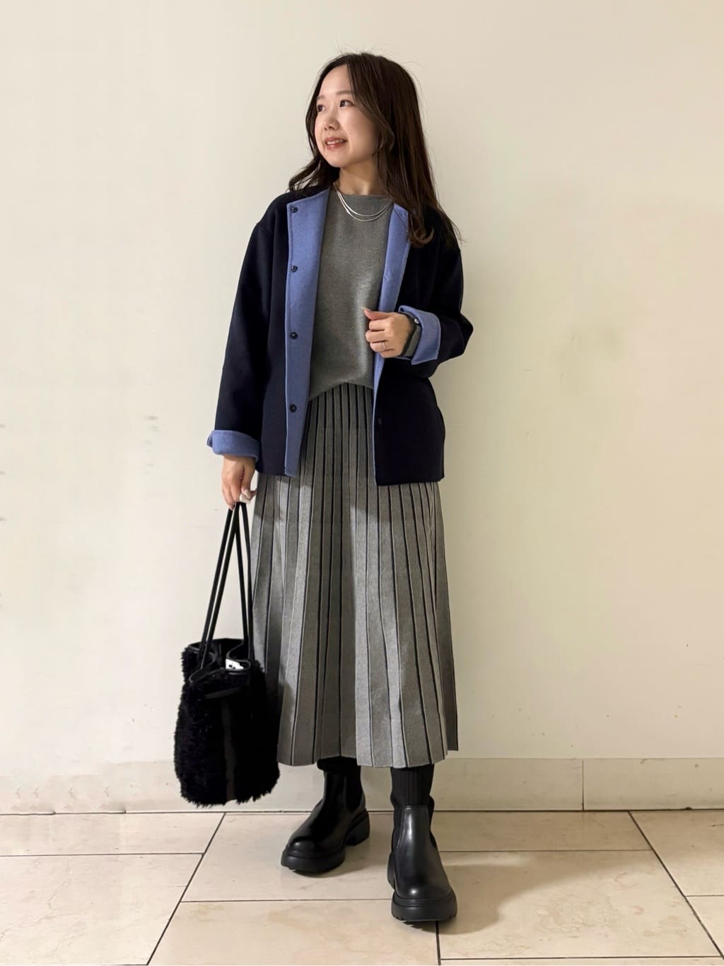 kahoさんの「INDIVI｜レイヤードチェーンネックレス」を使ったコーディネート