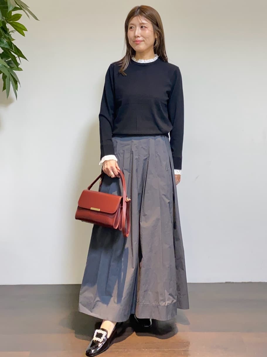 tomoさんの「UNTITLED｜【アンサンブル可/ジャケット風】ウールミラノリブカーディガン」を使ったコーディネート