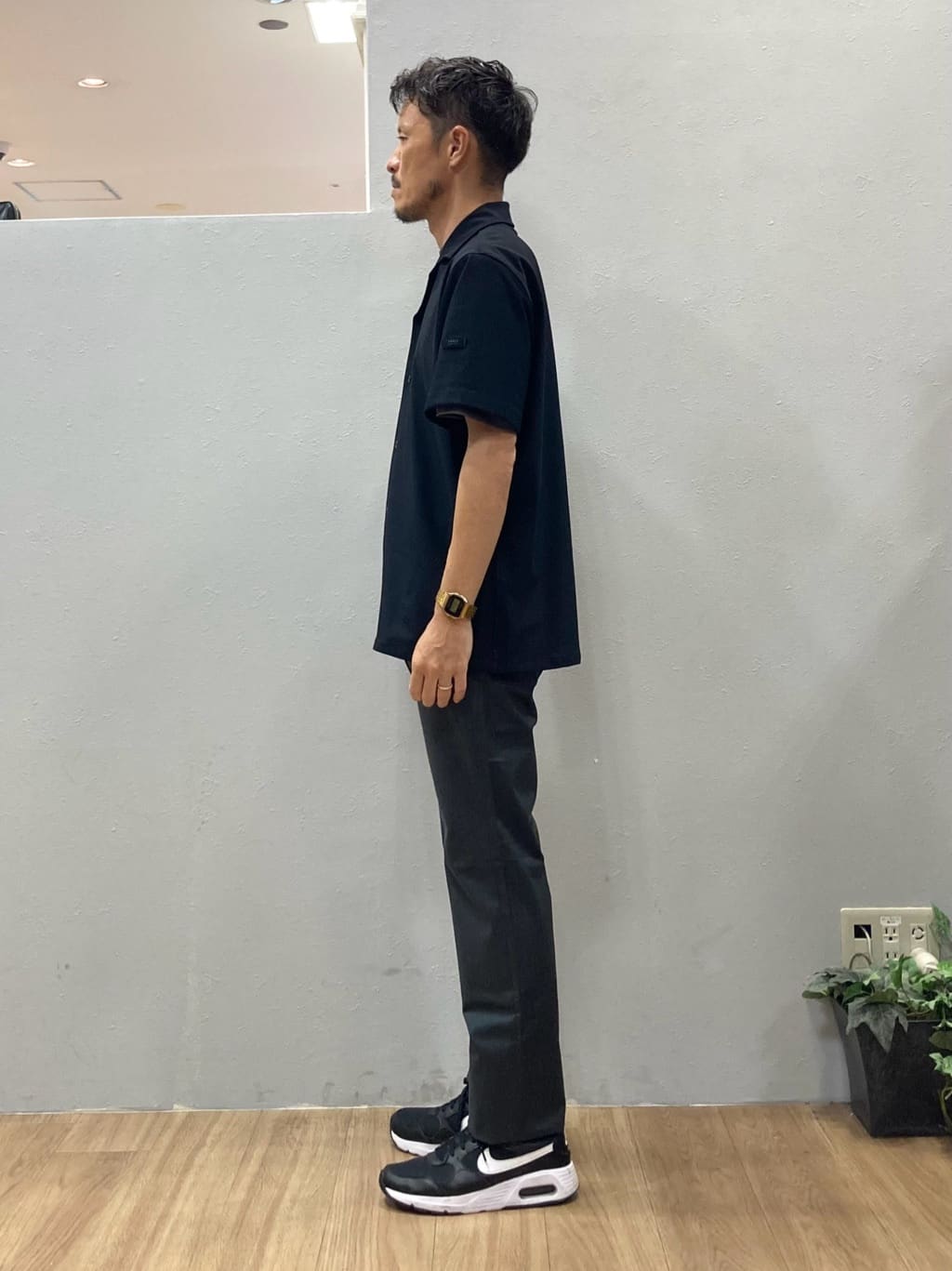 シュンさんの「TAKEO KIKUCHI｜【COOL CITY WEAR】エアートール オープンカラーシャツ /接触冷感・通気性」を使ったコーディネート