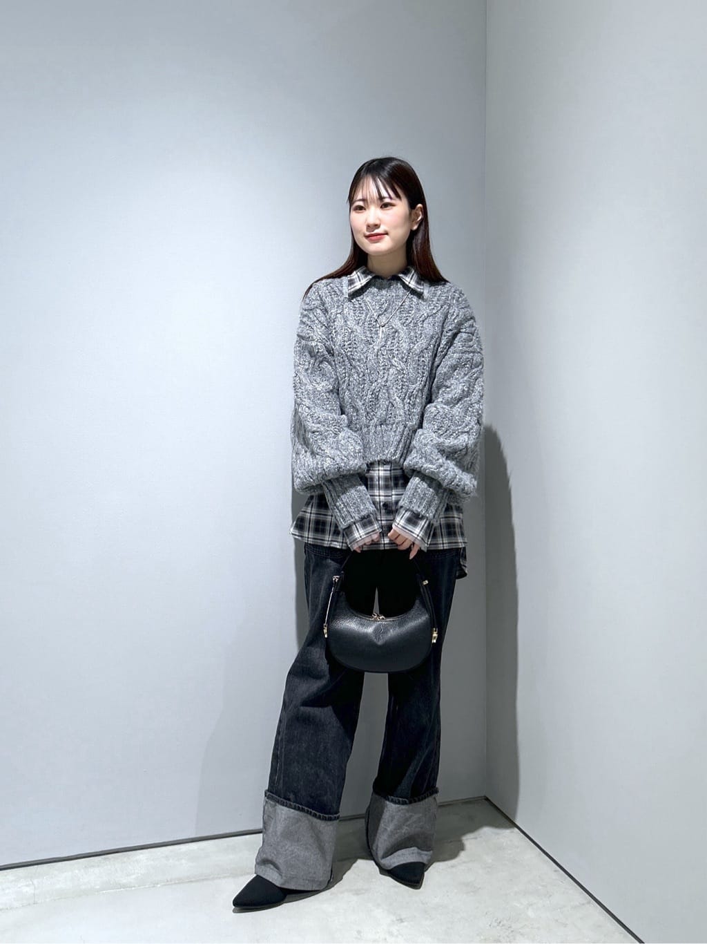 Renoさんの「INDIVI｜オンブレチェックシャツ」を使ったコーディネート