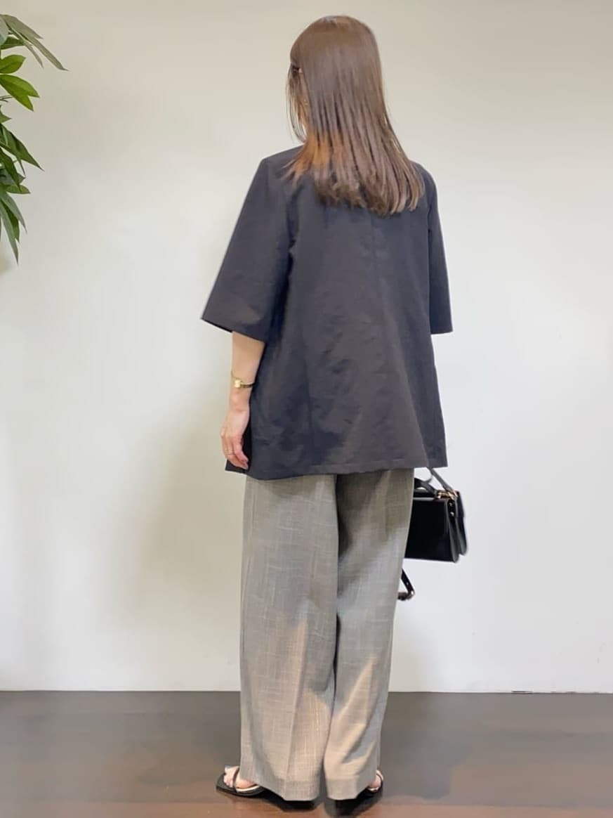 tomoさんの「UNTITLED｜【吸水速乾/洗える】ハーフスリーブジャケット」を使ったコーディネート