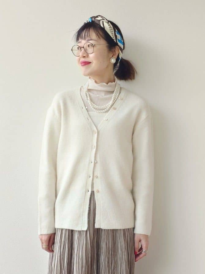 MUTSUKOさんの「UNTITLED｜【ロング丈/軽やか】テーラード　リバーコート」を使ったコーディネート